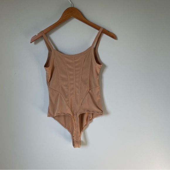 Free People Intimately Tan Shapewear Bodysuit Size Small - Picture 2 of 6